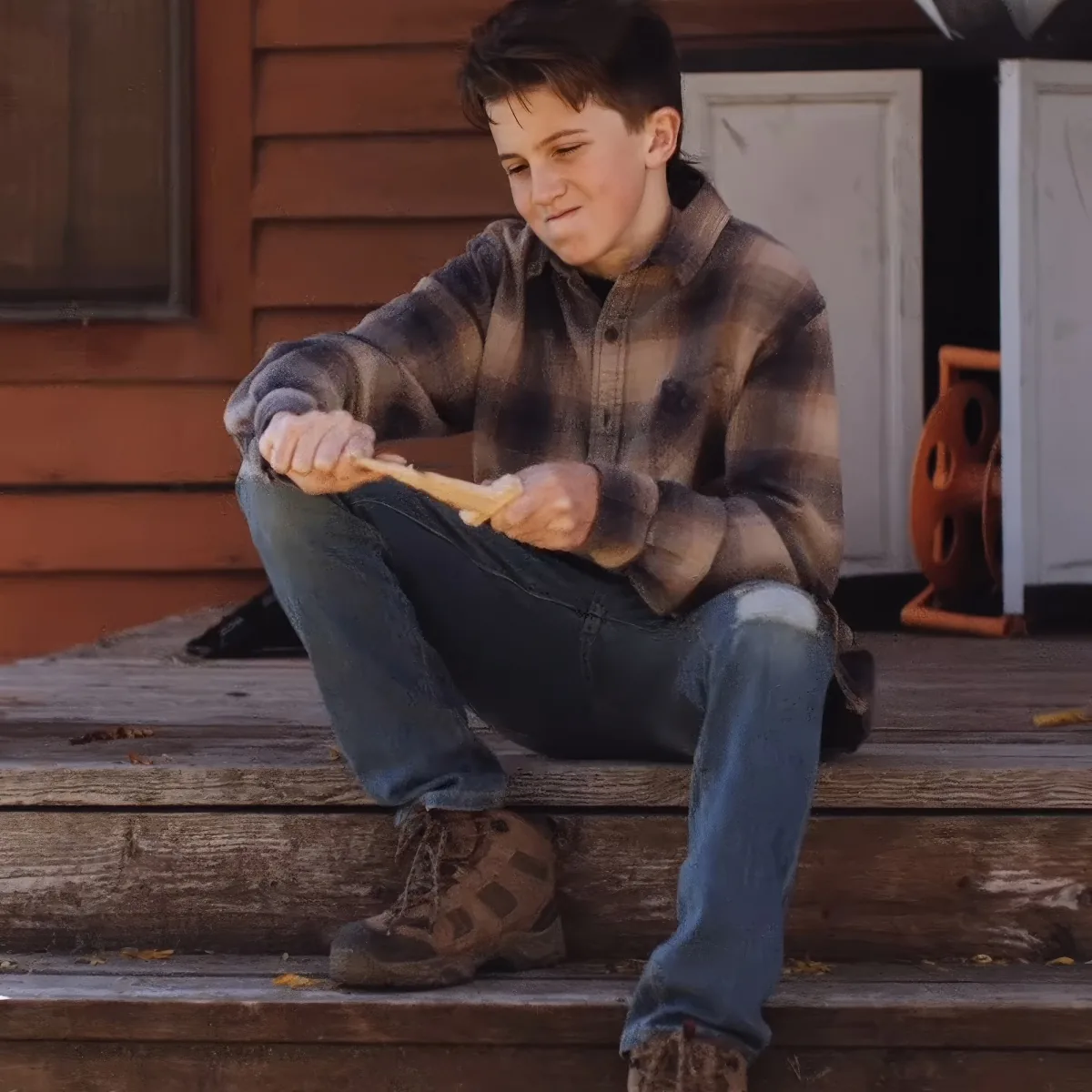 Boy Wood carving