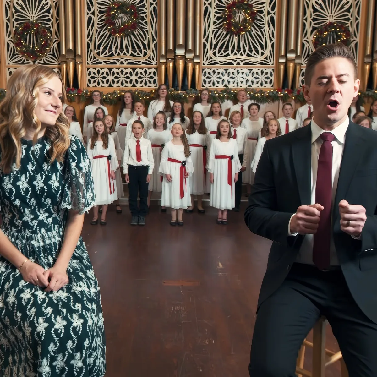 Mat and Savanna Shaw with Children's Choir