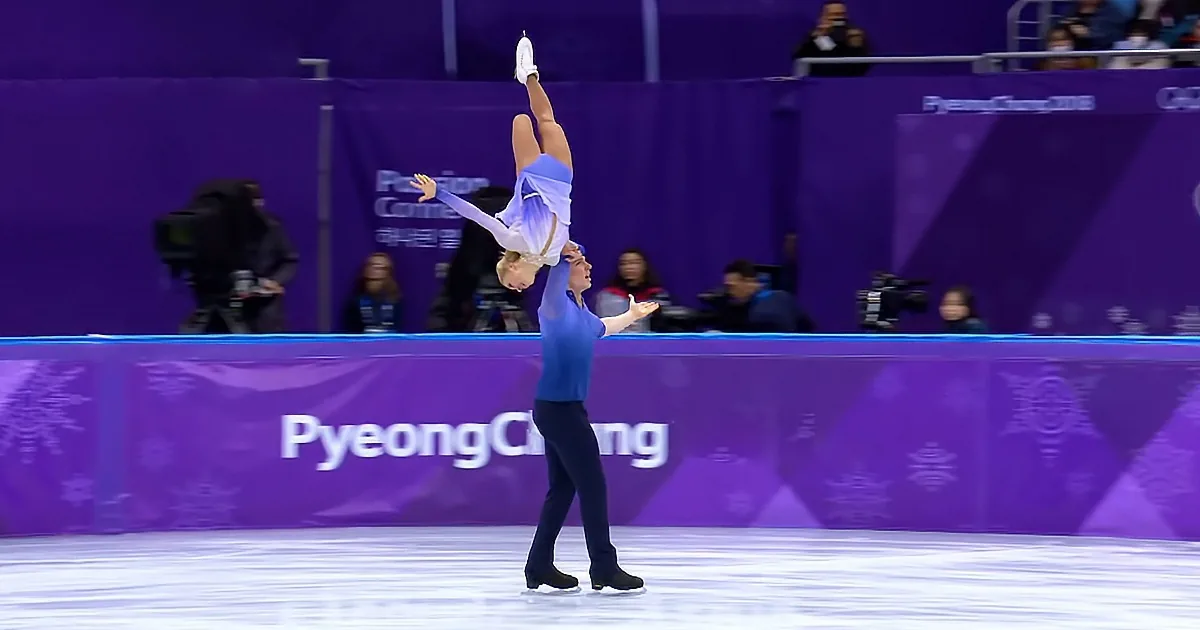 Figure Skating Couple Performs Awe-Inspiring Routine at Winter Games