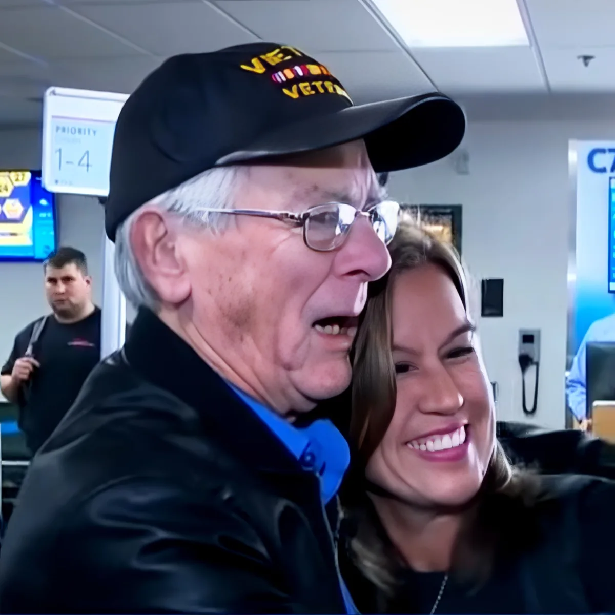 Vietnam veteran with daughter