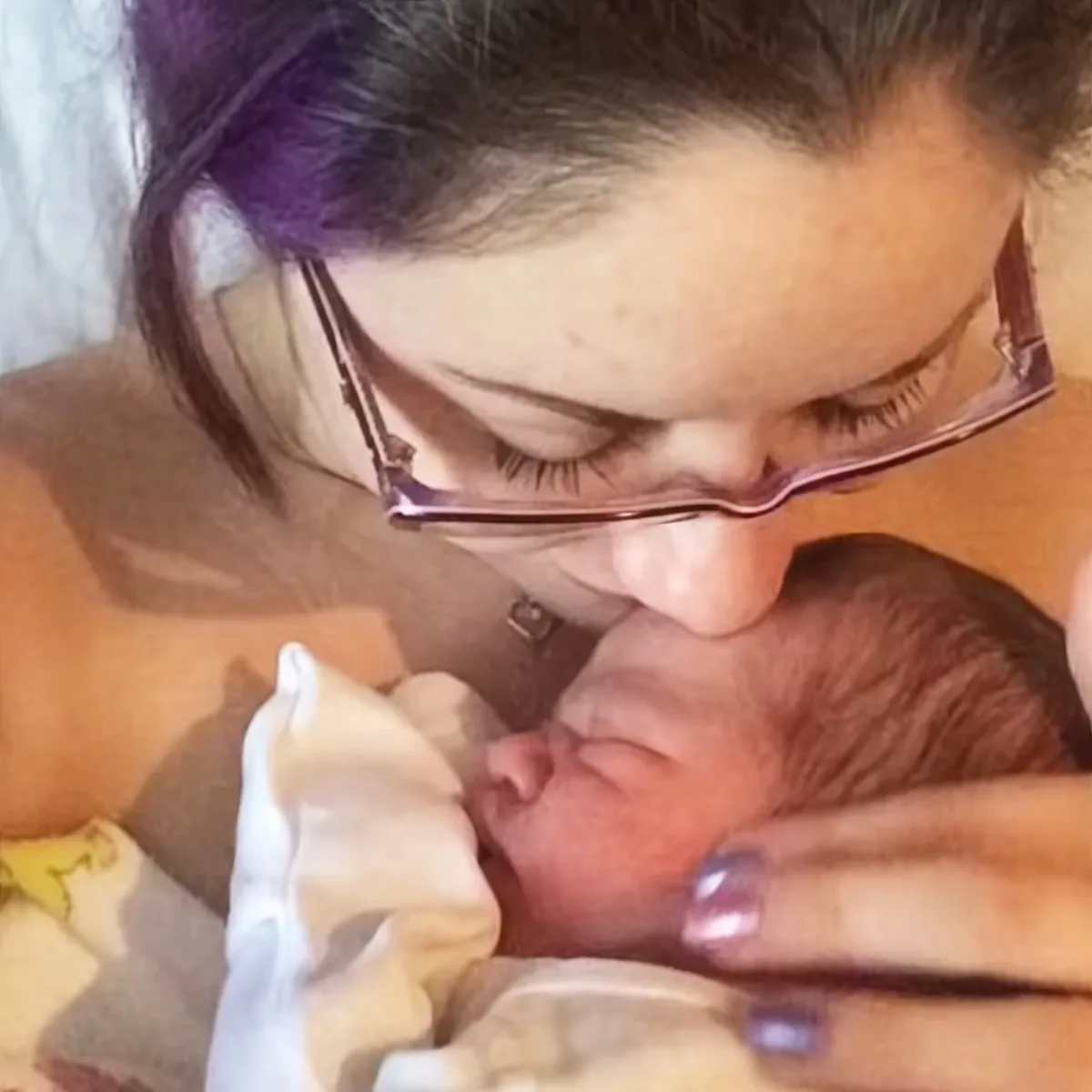 Baby with mom
