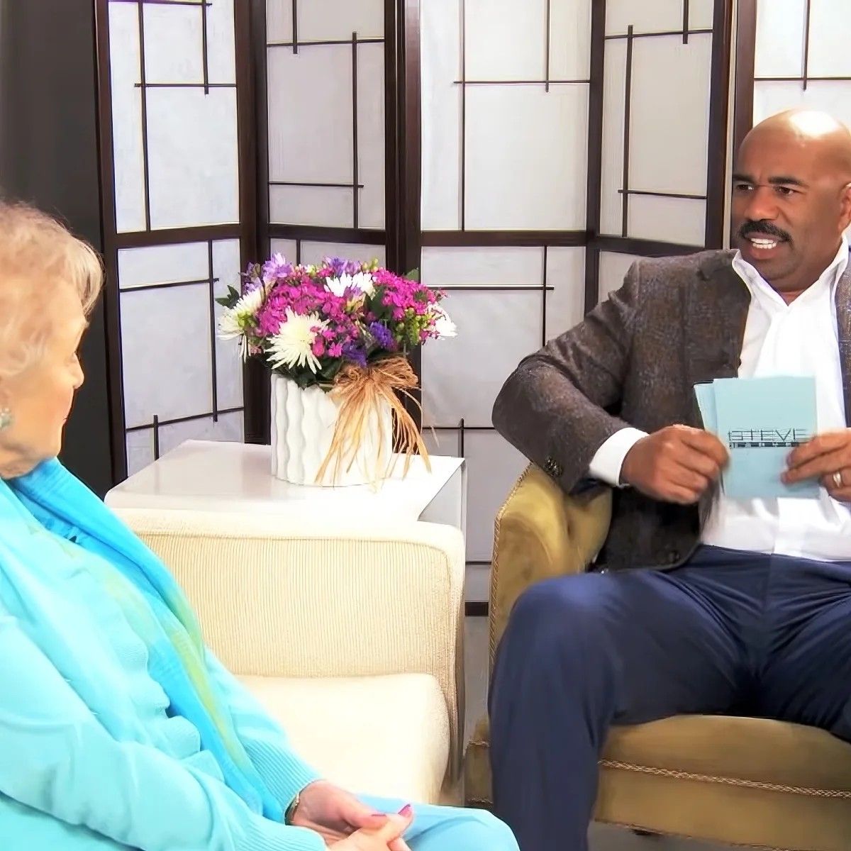 Betty White and Steve Harvey