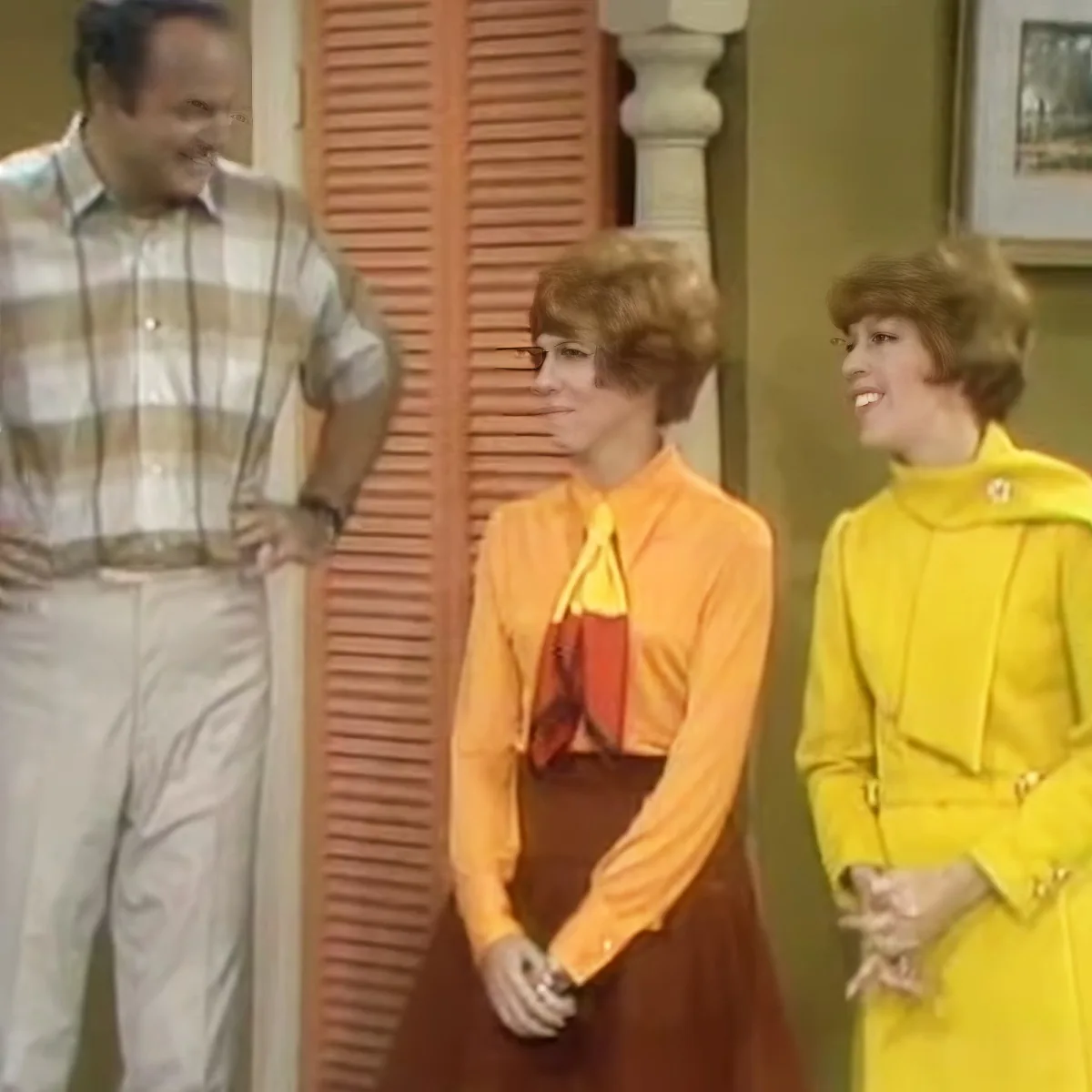 Carol Burnett, Vicki Lawrence, and Harvey Korman