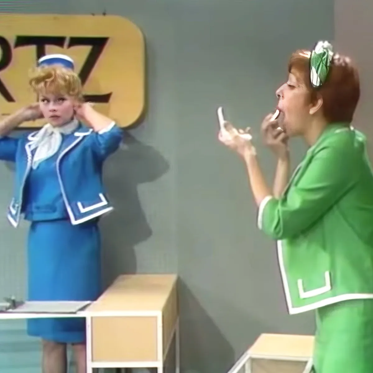 Carol Burnett and Lucille Ball