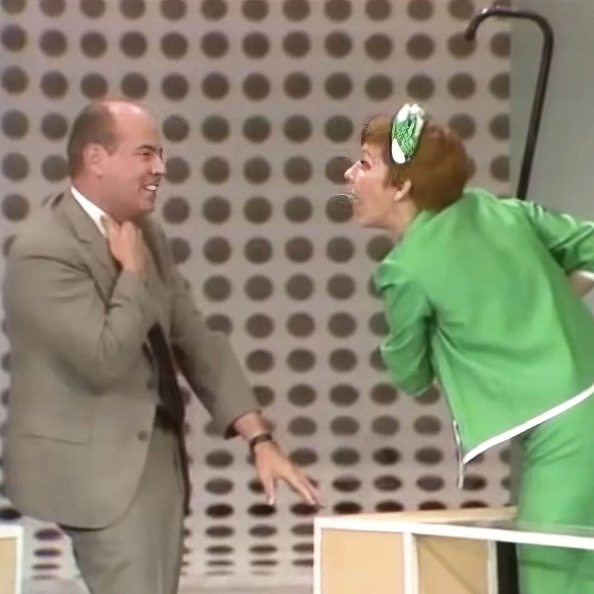 Carol Burnett and Tim Conway