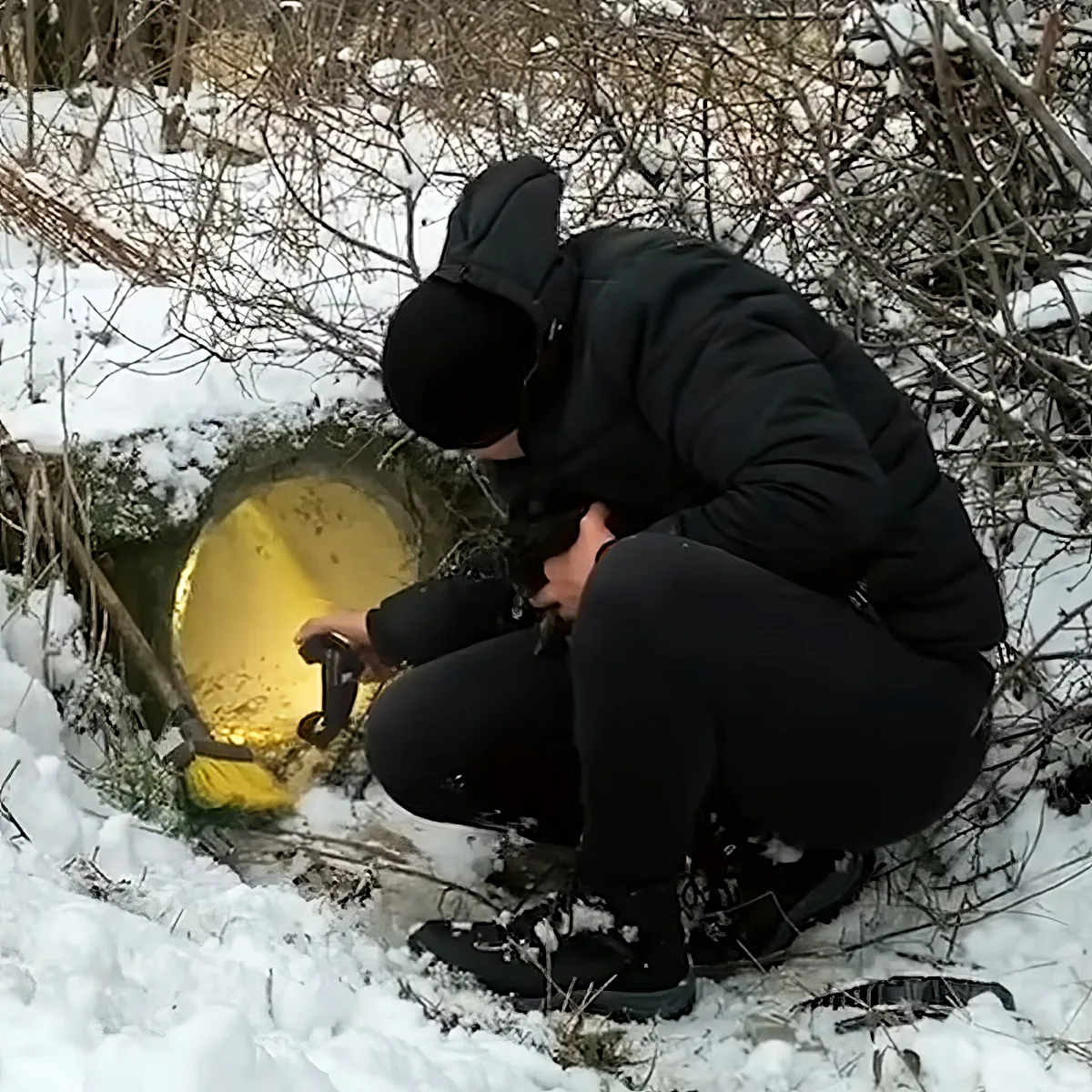 Man rescues puppies