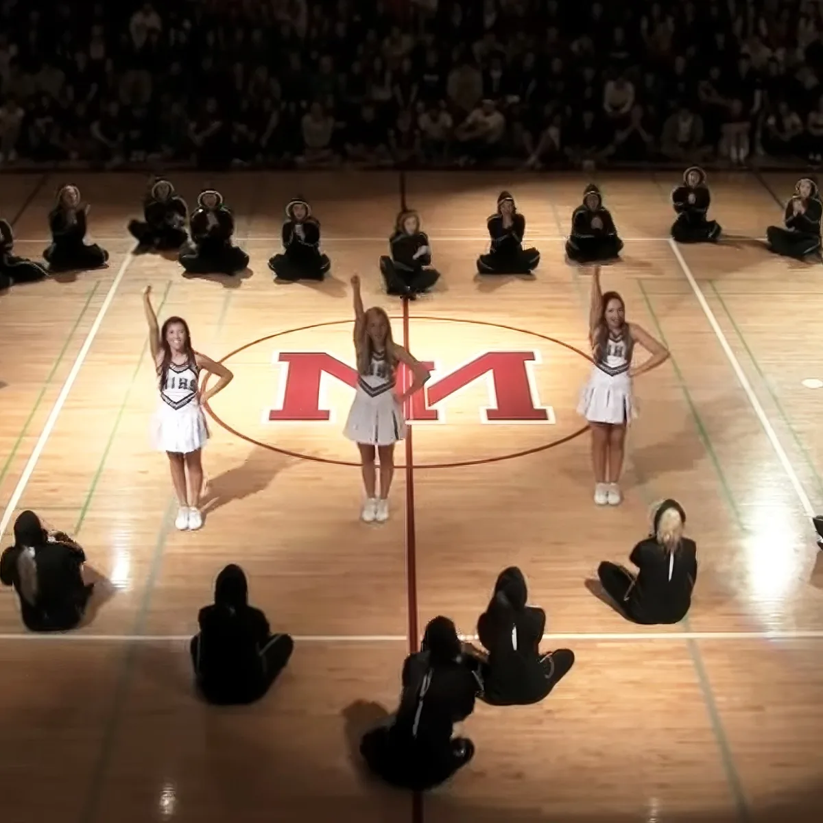 The cheerleading squad