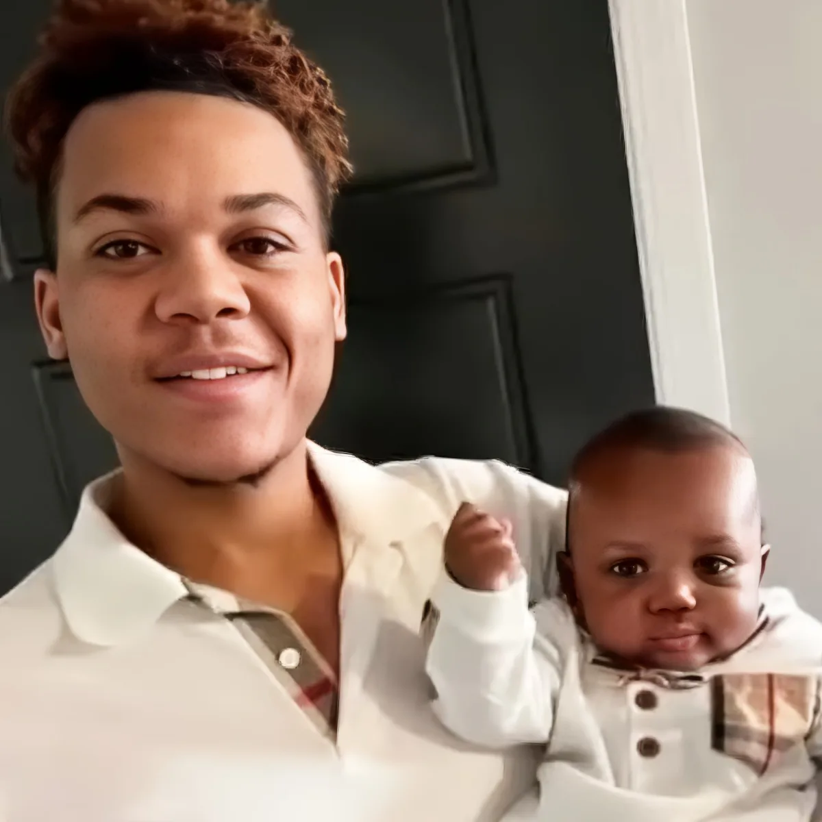 Dallen Harrell and his kid