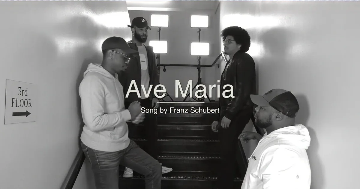 Acapella Group Sings ''Ave Maria'' in a Stairwell That Sounds Incredible
