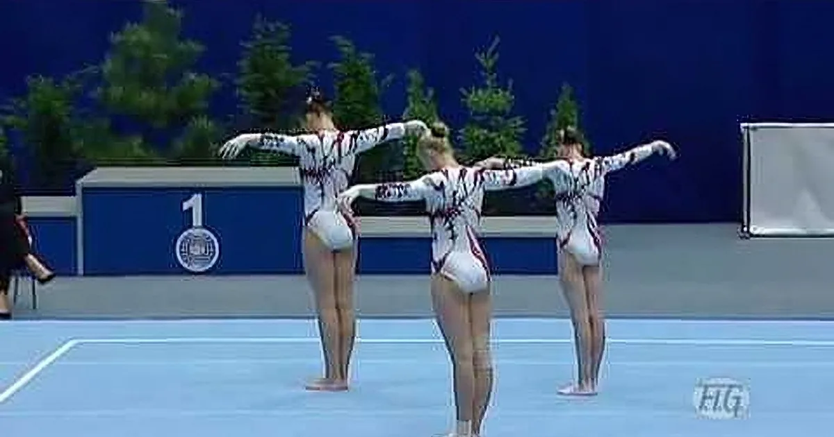 3 Women Showcase Mind-Boggling Flexibility in Gymnastics Routine
