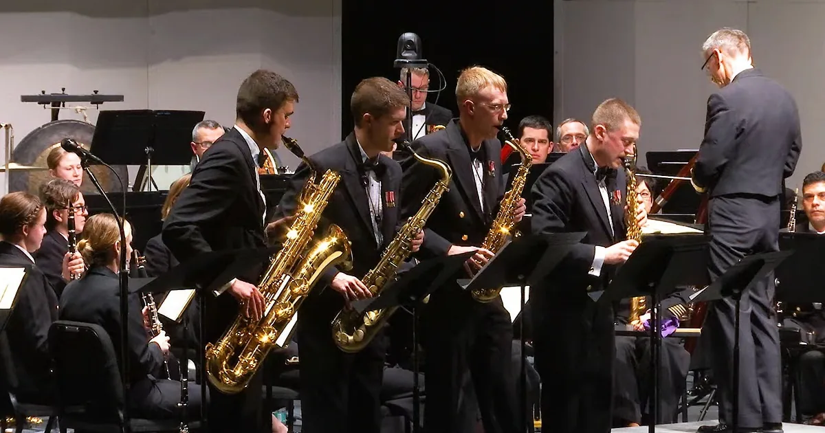 U.S. Navy Band Performs Mind-Boggling Saxophone Concerto