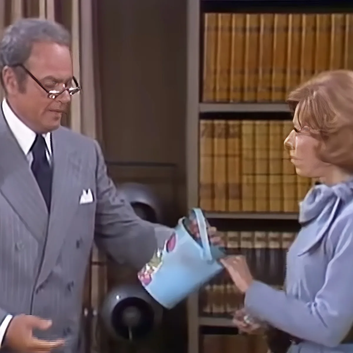 Carol Burnett and Harvey Korman