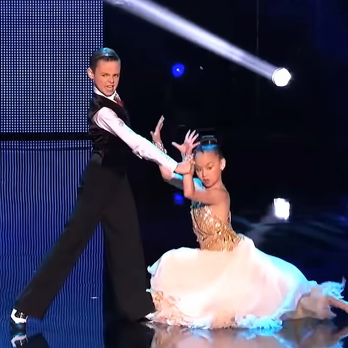 brother and sister's dance battle on AGT