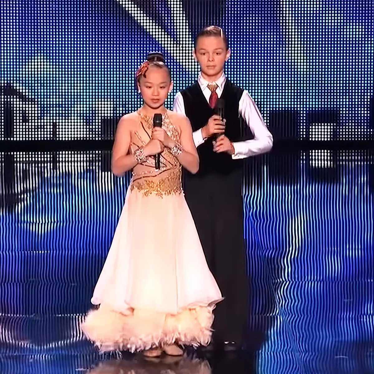 brother and sister's dance battle on AGT