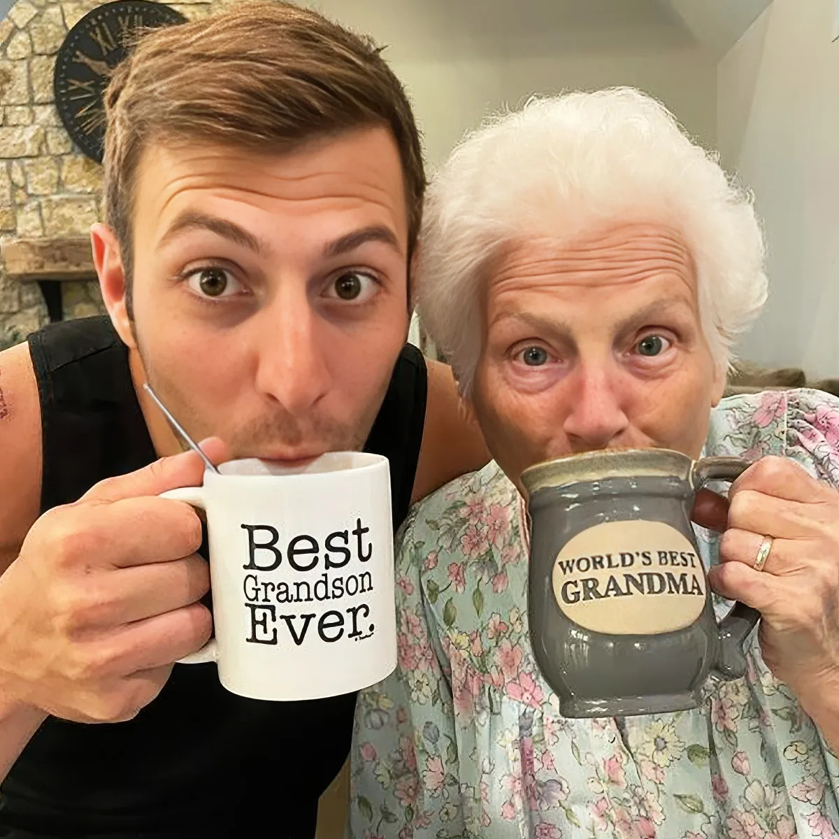 Grandma with her grandson