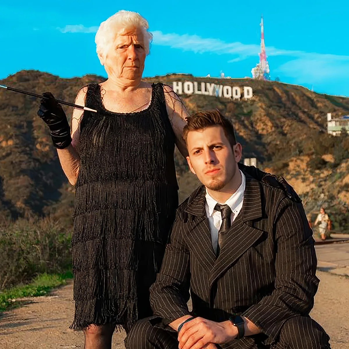 Grandma with her grandson