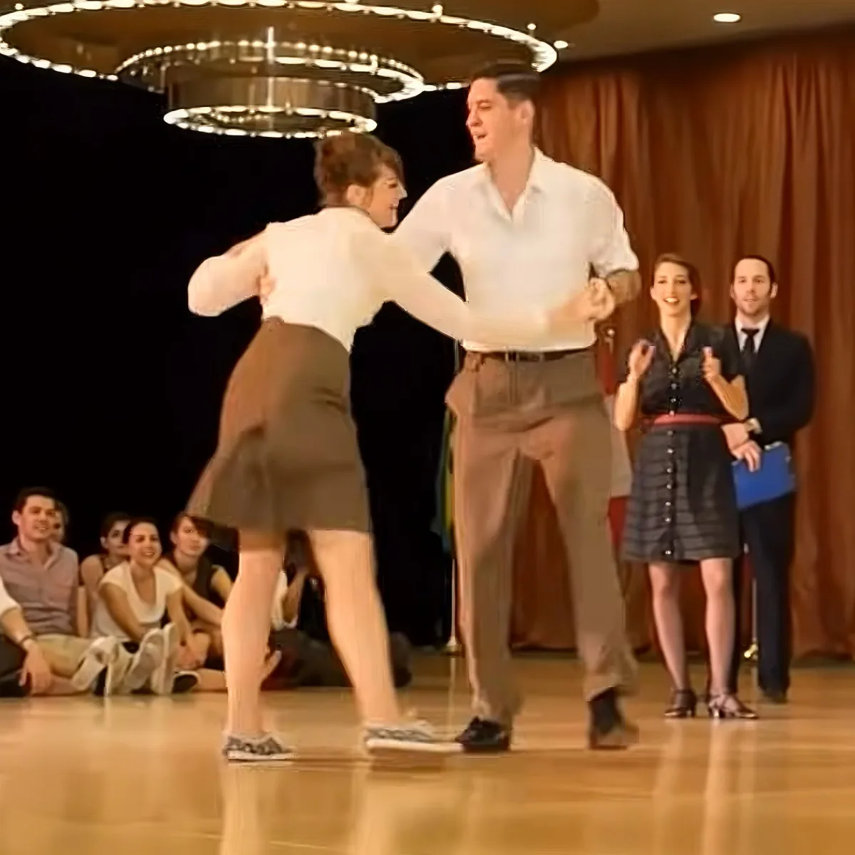 Talented couples dancing