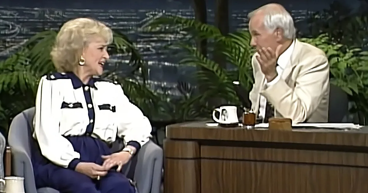 Johnny Carson and Betty White
