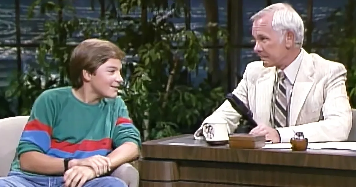Jason Bateman and Johnny Carson