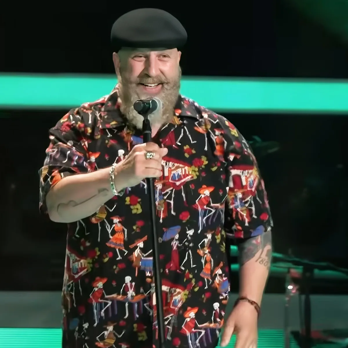Singer performing in "The Voice"
