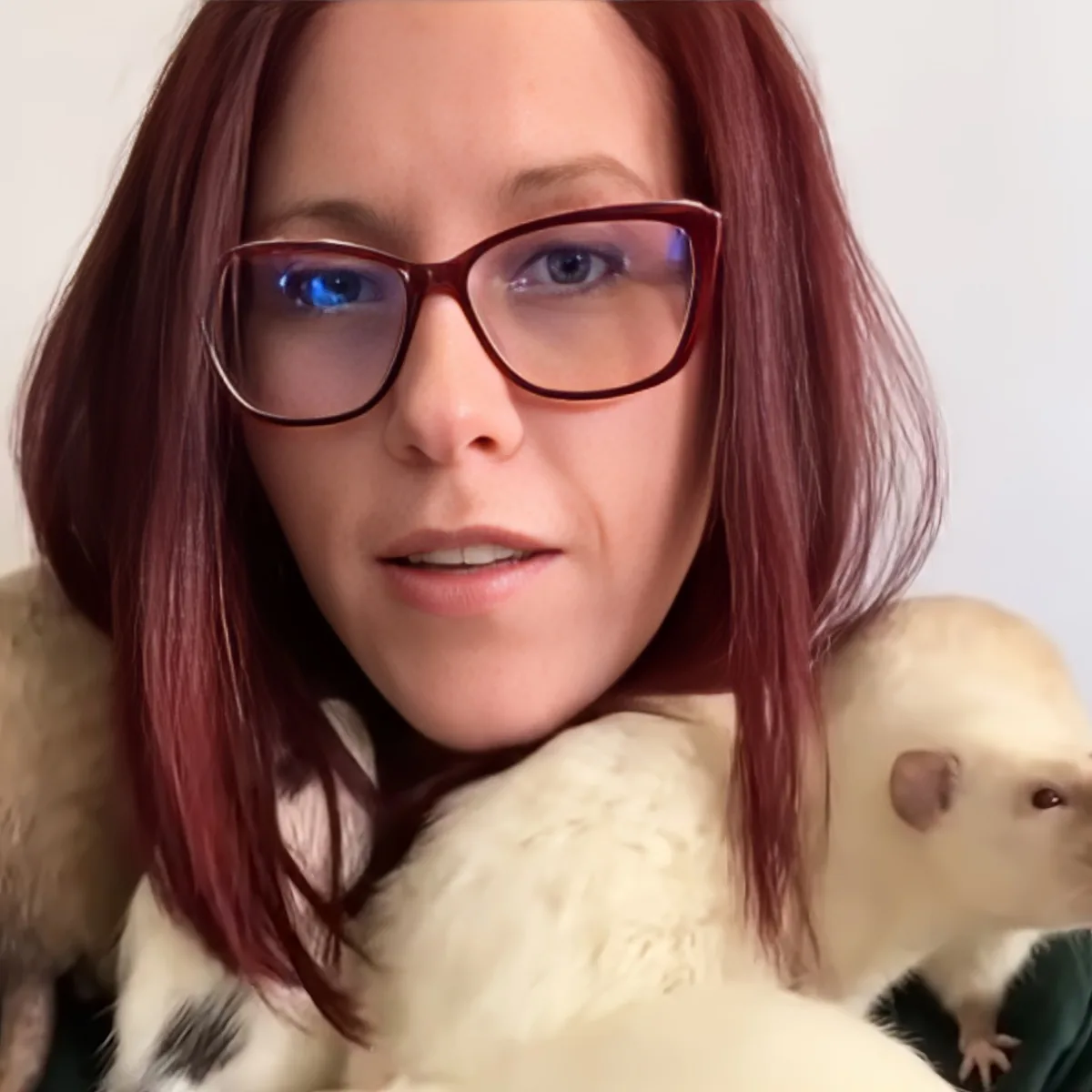 Woman and rats