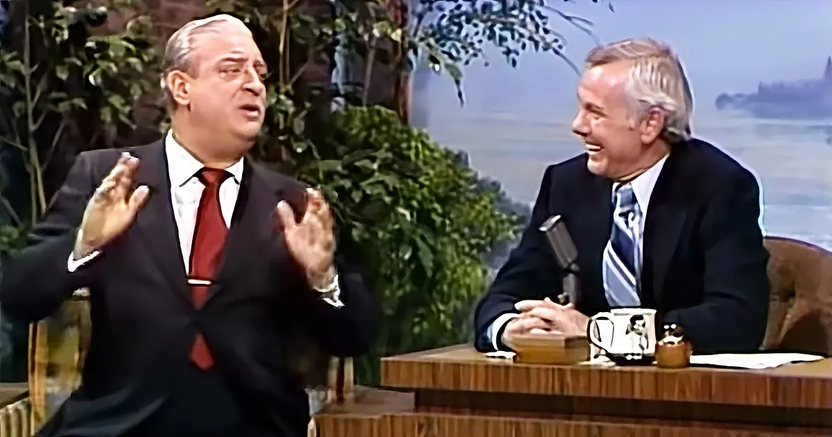Rodney Dangerfield Has Johnny Carson in Splits on ''The Tonight Show''