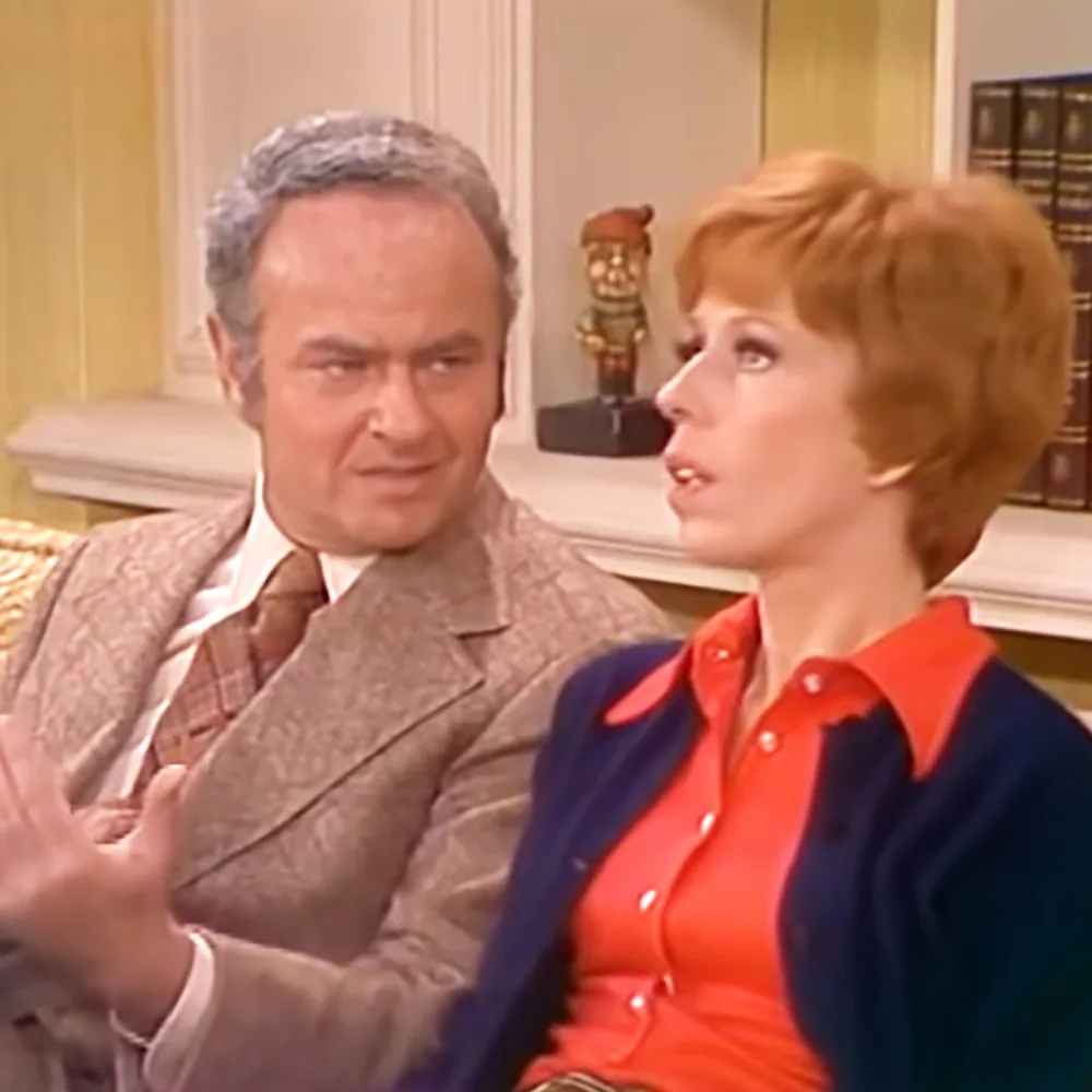 Carol Burnett and Harvey Korman