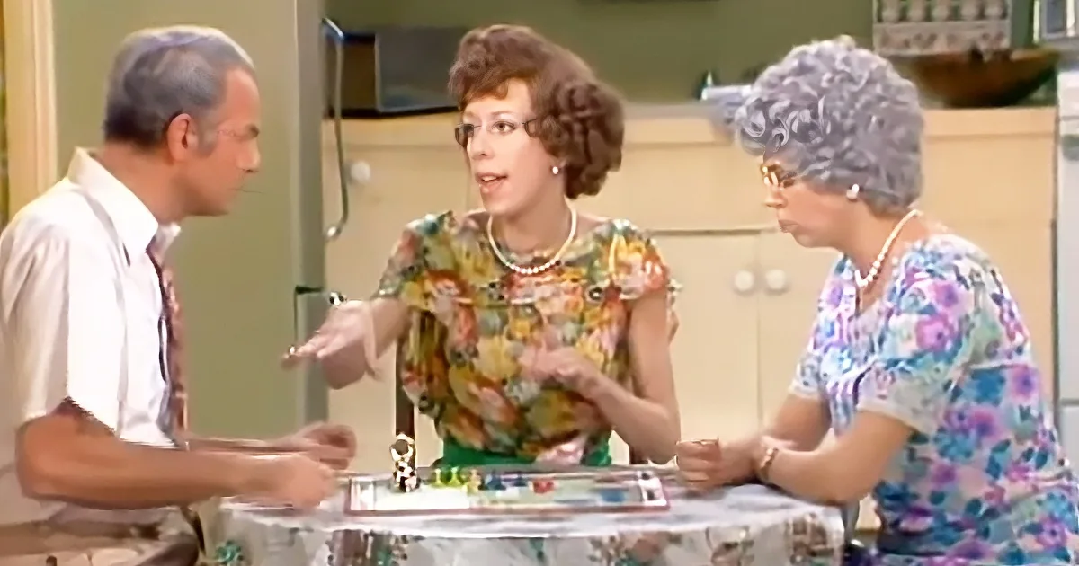Vicki Lawrence, Carol Burnett, and Harvey Korman