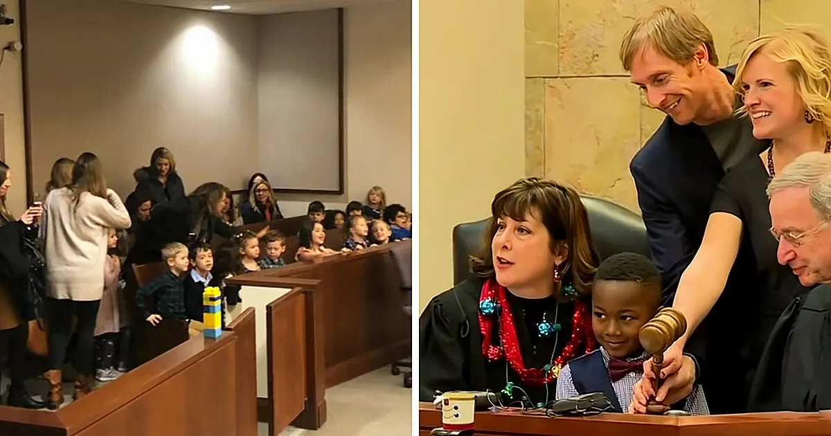 5-Year-Old Invites His Whole Class to His Adoption Ceremony in Touching Moment