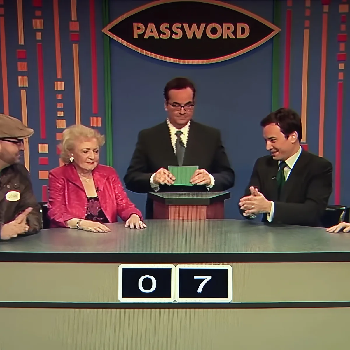 Betty White and Jimmy Fallon