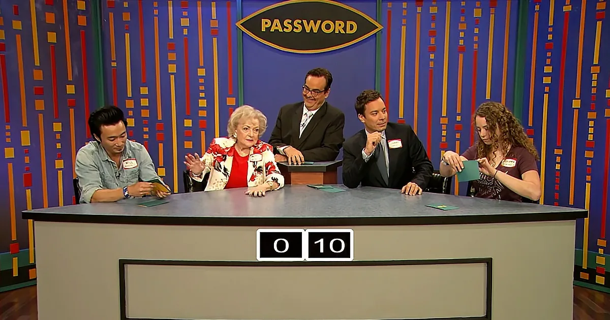 Betty White and Jimmy Fallon Face off at Password on ''The Tonight Show''