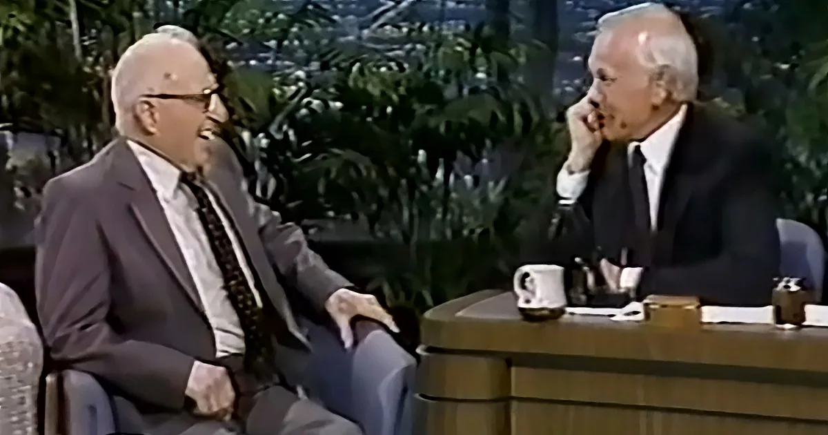 Merritt Heaton and Johnny Carson