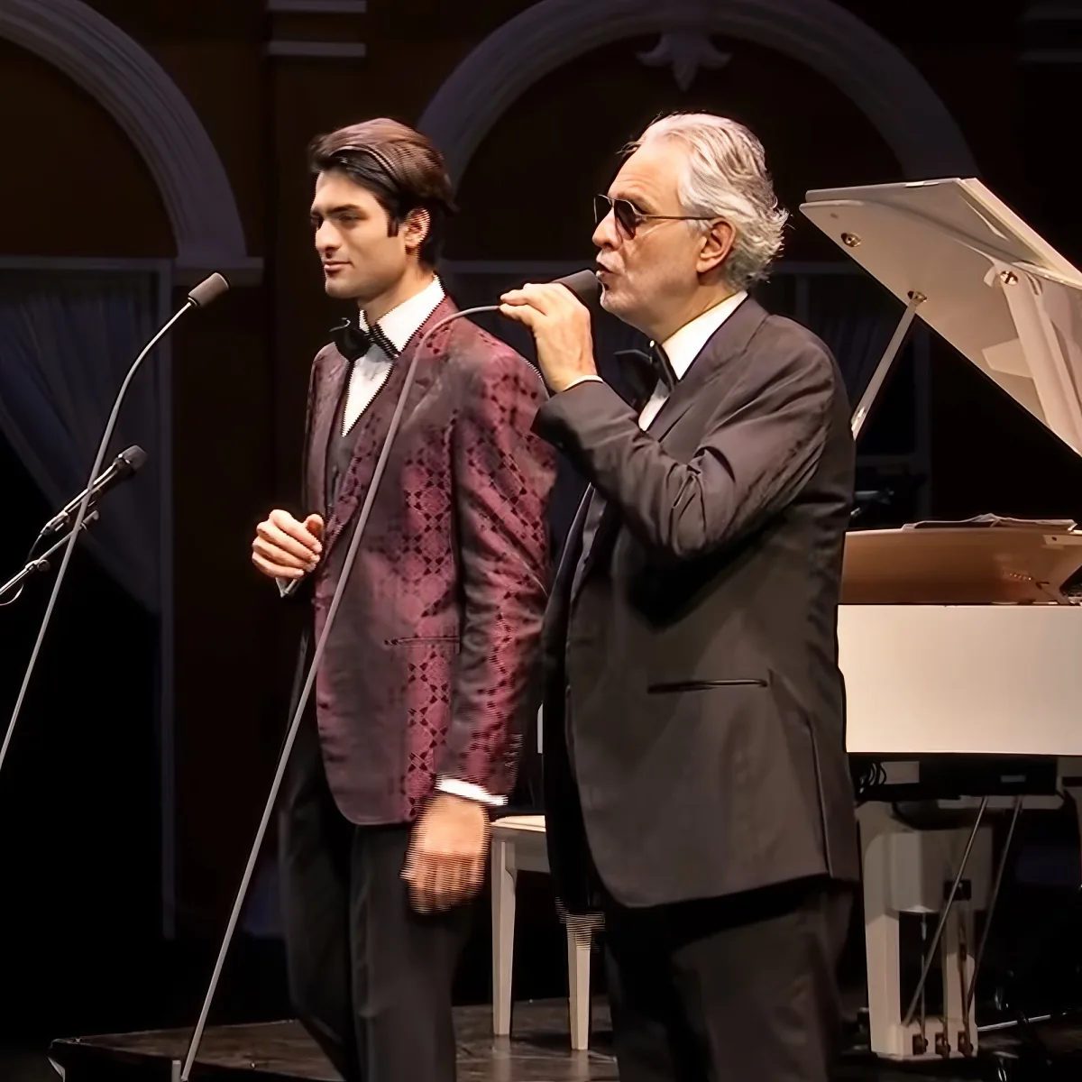 Andrea Bocelli and Matteo Bocelli