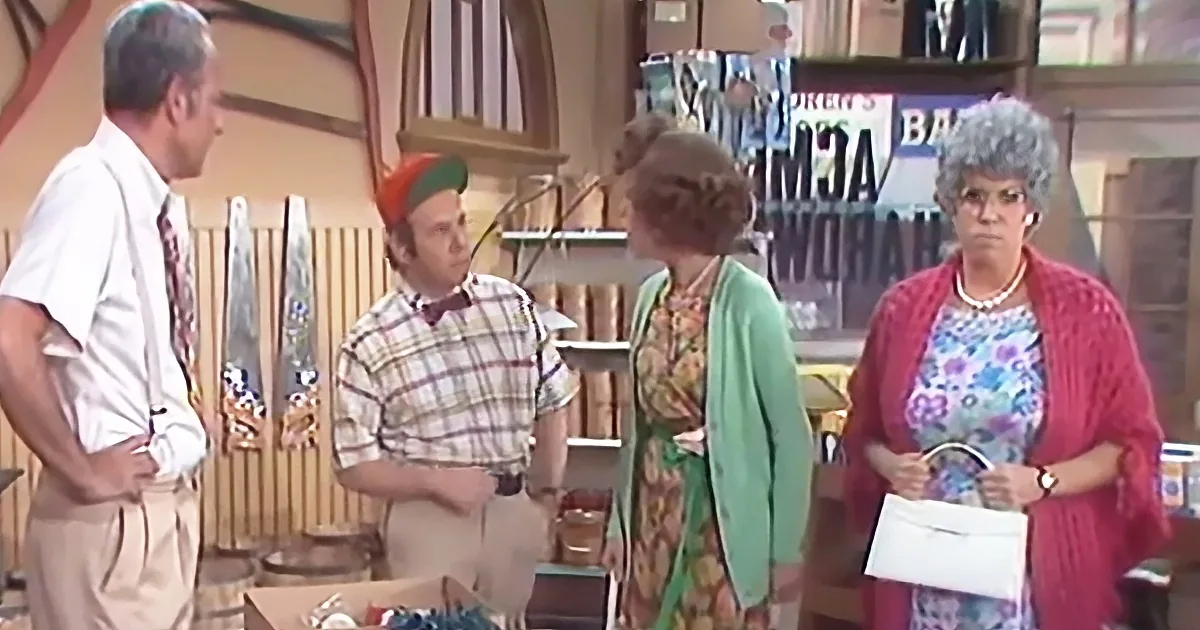 Tim Conway, Vicki Lawrence, Carol Burnett, and Harvey Korman