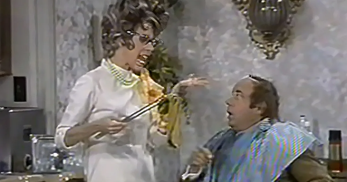 Carol Burnett and Tim Conway