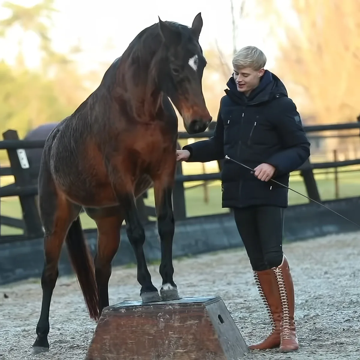Jesse Drent and horse