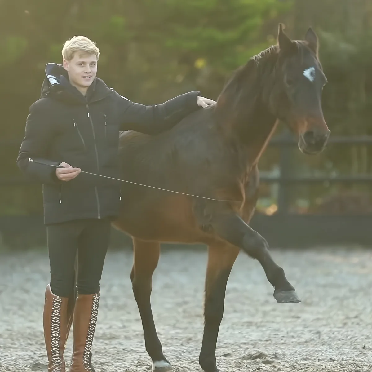Jesse Drent and horse