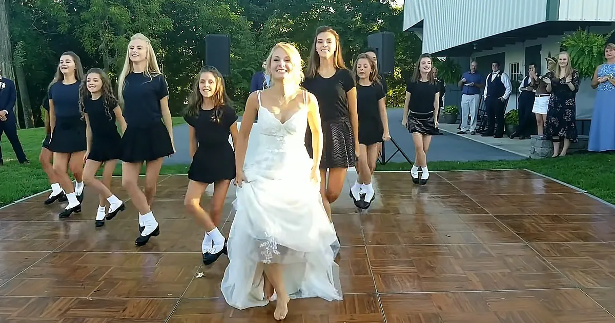 Irish Stepdance Students Perform Beautiful Routine for Teacher's Wedding