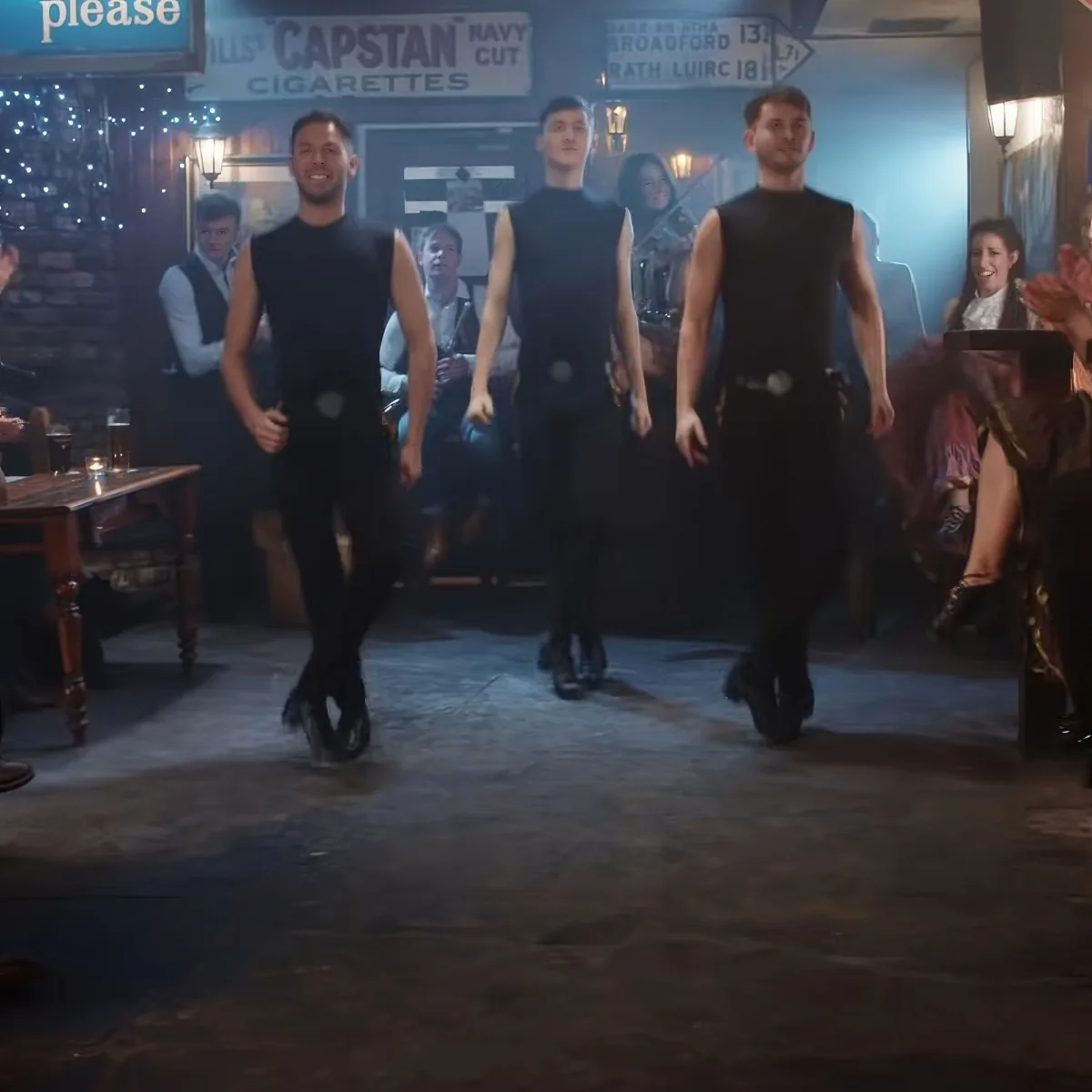 Irish step dancers