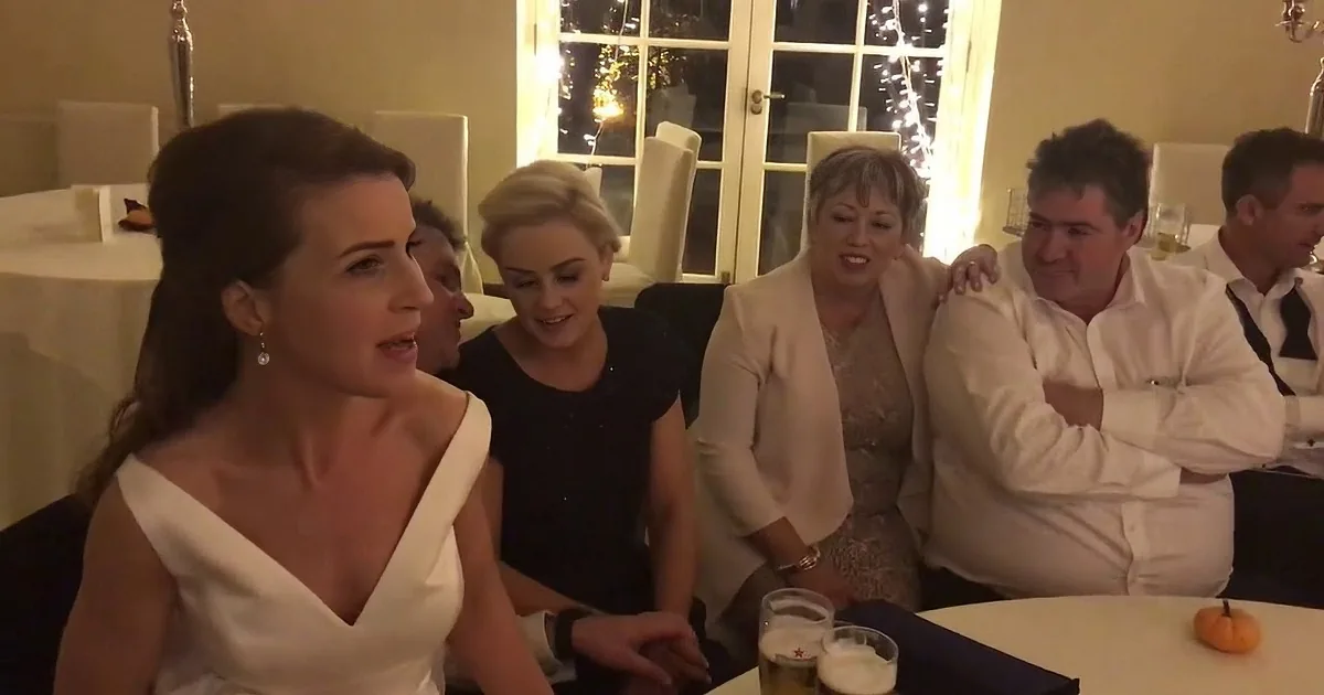 Wedding Party Breaks out in Traditional Irish Singing