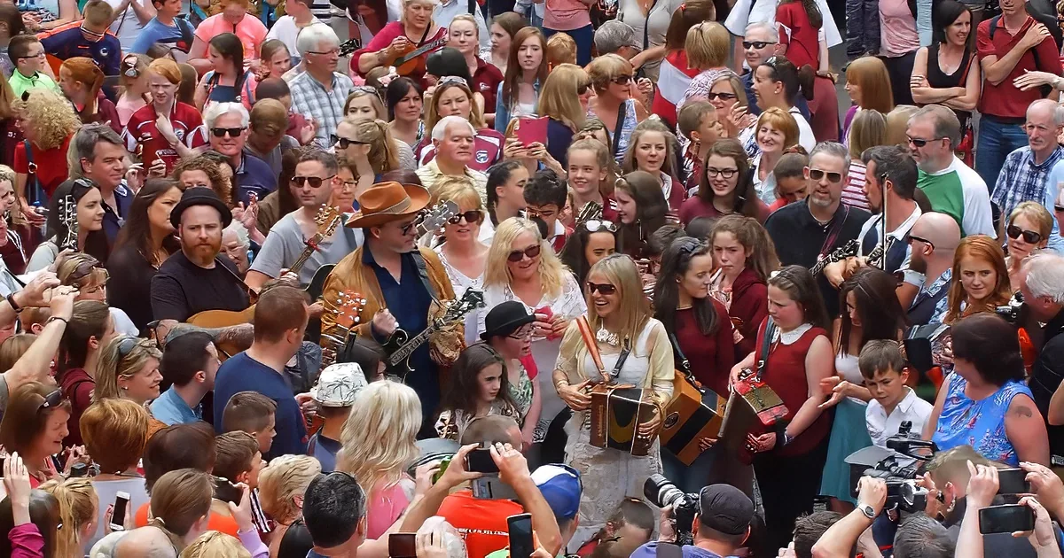 Galway Girl street performance