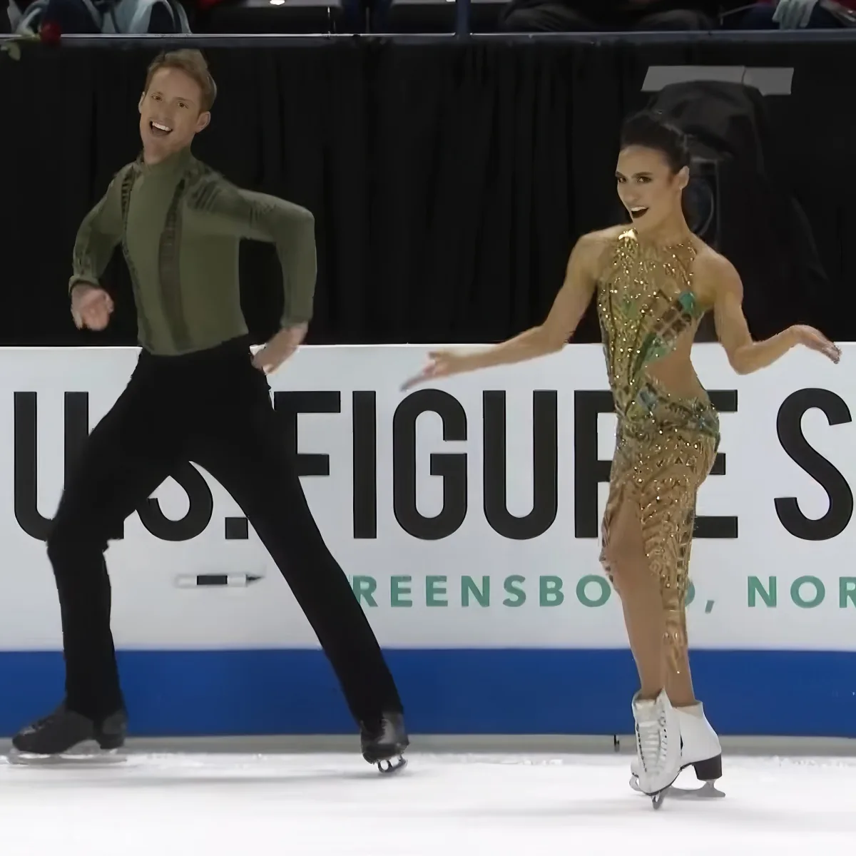Figure skating couple