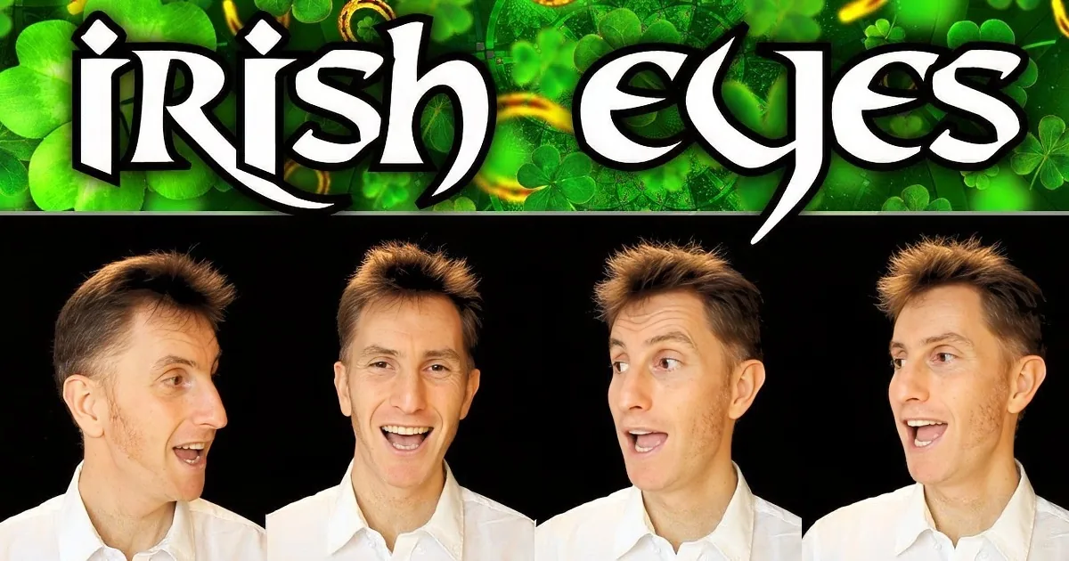 One-Man Barbershop Quartet Sings ''When Irish Eyes Are Smiling''