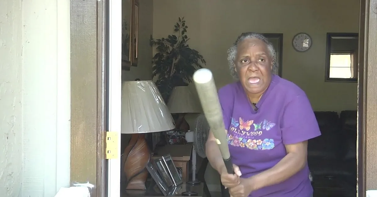 65-Year-Old Grandma Scares off 300-Pound Intruder With a Baseball Bat