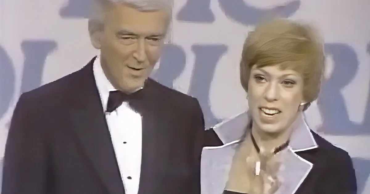 Jimmy Stewart and Carol Burnett