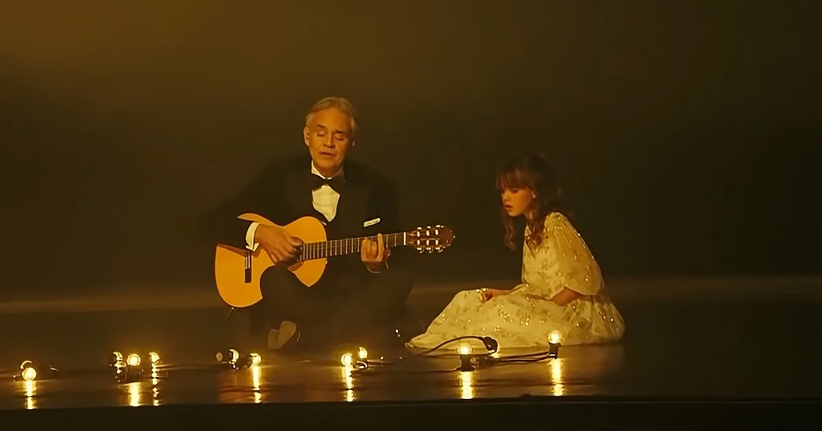 Andrea Bocelli and his daughter