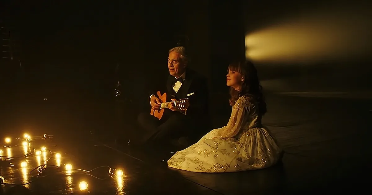 Andrea Bocelli and his daughter