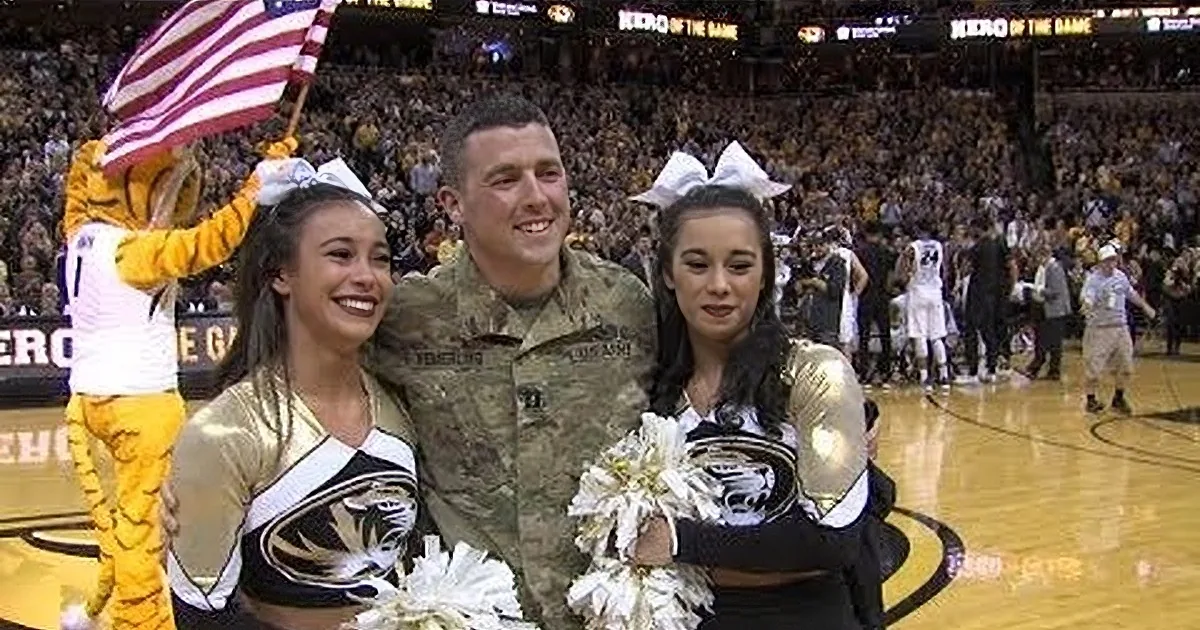 Military Father Surprises Twin Daughters After Being Away for 10 Months