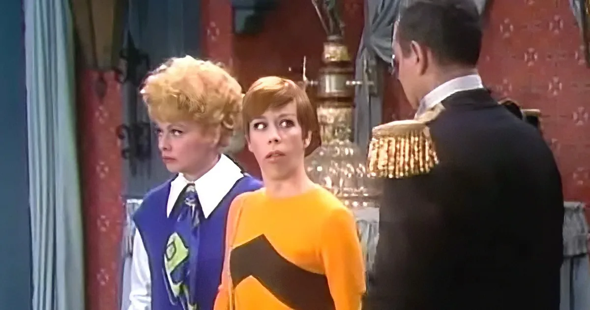 Carol Burnett, Tim, Harvey, and Lucille Ball