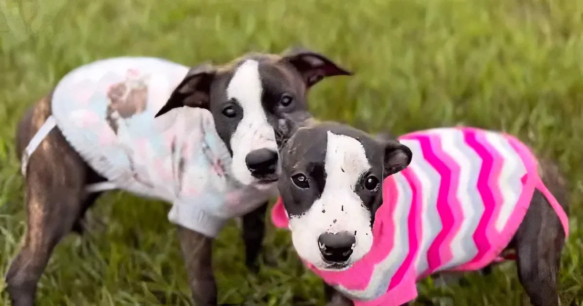 Two sweet puppy sisters